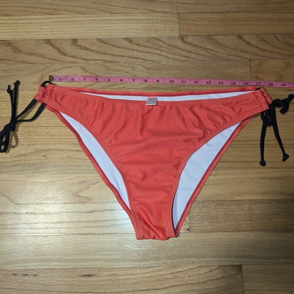 Reddish Orange String Bikini Swim Bottom - Picture 7 of 10